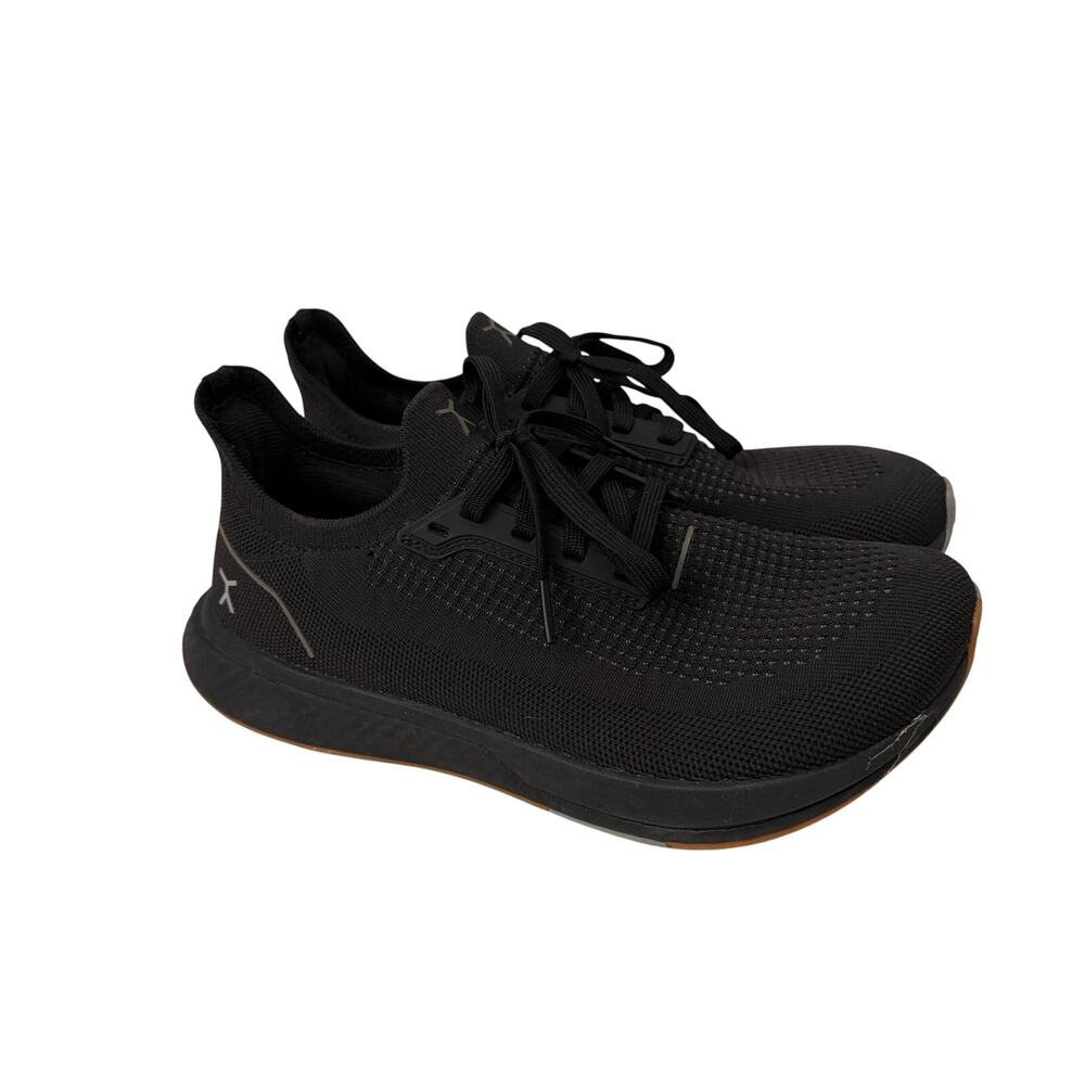 Flux Adapt Runner Shoes Womens Size 8.5 Black Gum Knit Sneakers